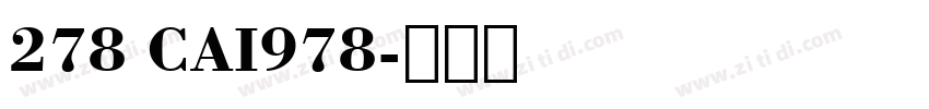 278 CAI978字体转换